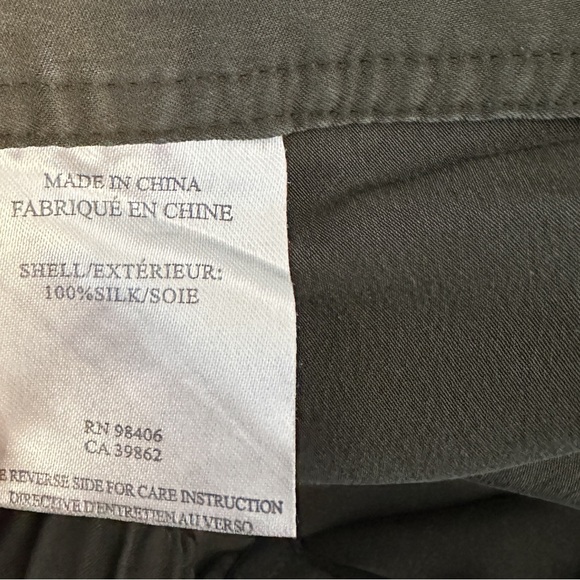 Theory Silk Green Pants Size S Style Termin - Picture 7 of 8